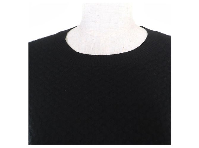 Jersey de cachemira Chanel COCO Mark Negro - vista 4