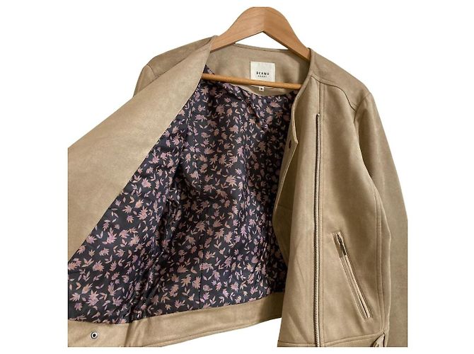 Autre Marque Blouson de ante sintético BEAMS HEART Beige - vista 4