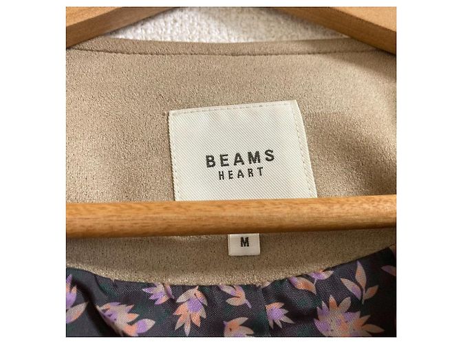 Autre Marque Blouson de ante sintético BEAMS HEART Beige - vista 5