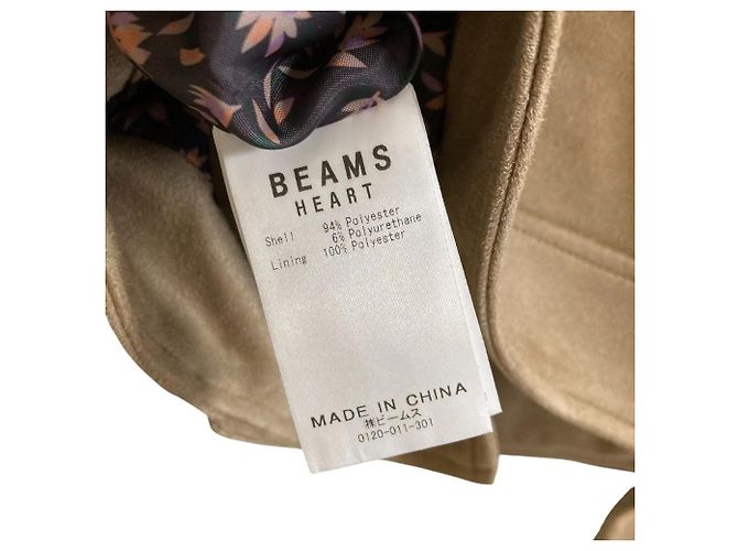 Autre Marque Blouson de ante sintético BEAMS HEART Beige - vista 6
