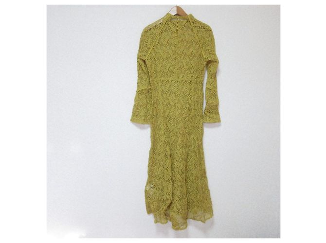 Autre Marque LILY BROWN Linkle Lace Kleid Gelb - Ansicht 2