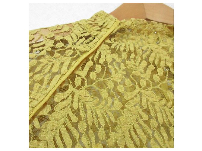 Autre Marque LILY BROWN Linkle Lace Kleid Gelb - Ansicht 3