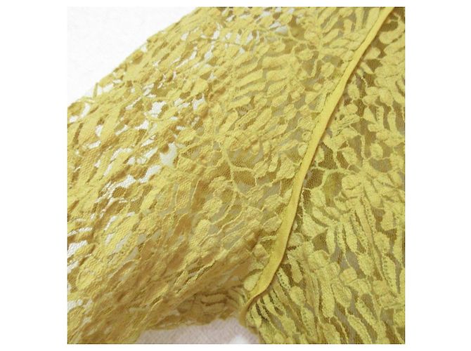 Autre Marque LILY BROWN Linkle Lace Kleid Gelb - Ansicht 4