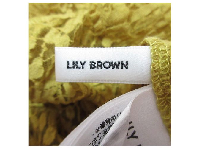 Autre Marque LILY BROWN Linkle Lace Kleid Gelb - Ansicht 9