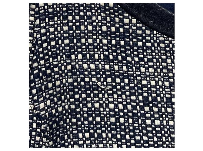 Autre Marque Chaqueta Riders sin cuello de tweed Max&co Azul Azul marino - vista 15