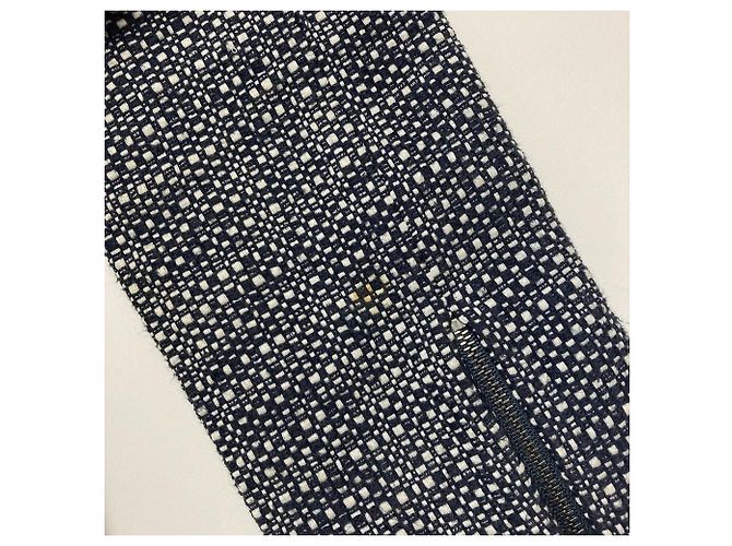 Autre Marque Chaqueta Riders sin cuello de tweed Max&co Azul Azul marino - vista 6