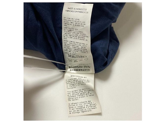Autre Marque Chaqueta Riders sin cuello de tweed Max&co Azul Azul marino - vista 9