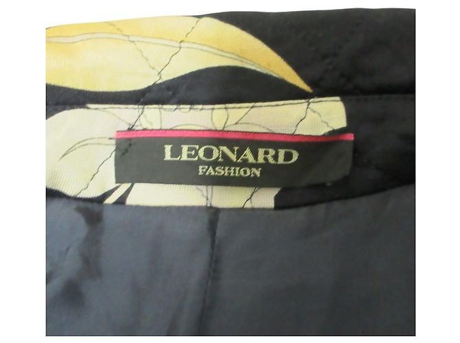 Autre Marque Steppmantel aus Seidenmischung mit Blumenprint LEONARD Schwarz - Ansicht 7