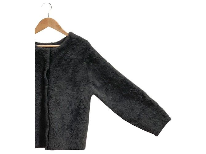 Autre Marque Chaqueta sin cuello de borreguillo PLST Boa Castaño - vista 3
