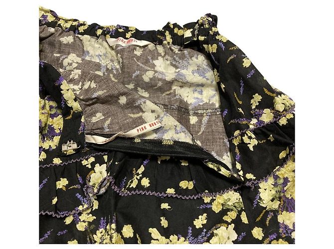 Autre Marque Falda a capas con estampado floral PINK HOUSE Negro Púrpura - vista 4