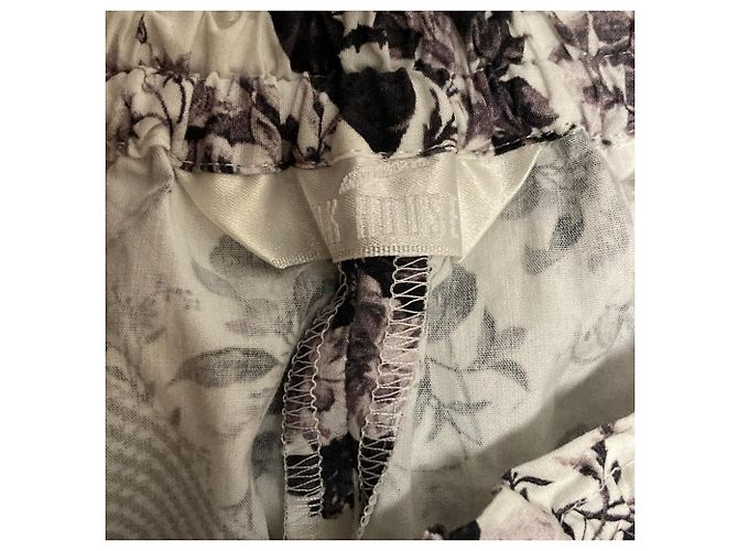 Autre Marque Falda larga de encaje con estampado floral PINK HOUSE Blanco - vista 6