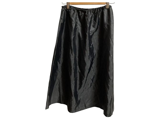 Autre Marque Ingeborg Dot Flocky Langer Rock Schwarz - Ansicht 11