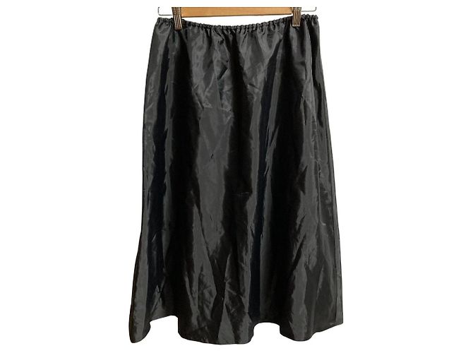 Autre Marque Ingeborg Dot Flocky Langer Rock Schwarz - Ansicht 9