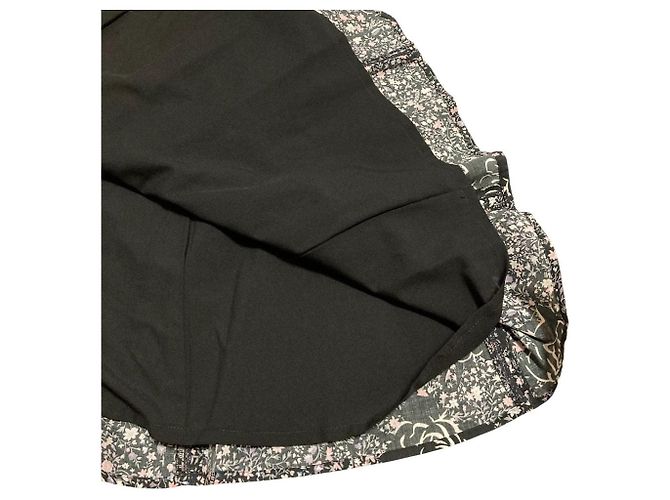 Autre Marque Falda larga floral Ingeborg Negro Rosa - vista 6