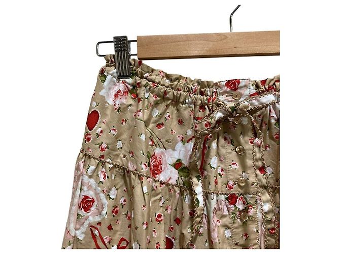 Autre Marque PINK HOUSE Falda Ornament con estampado de rosas Multicolor Beige - vista 2