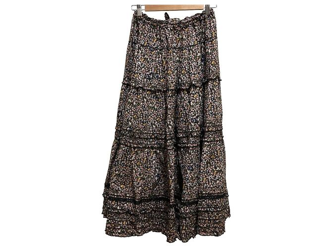 Autre Marque Falda PINK HOUSE Pico Frill Maigo no Hachidori Negro Multicolor - vista 4