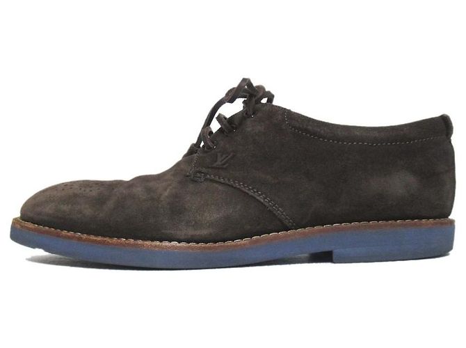 Louis Vuitton Derby Wildlederschuhe Braun - Ansicht 2