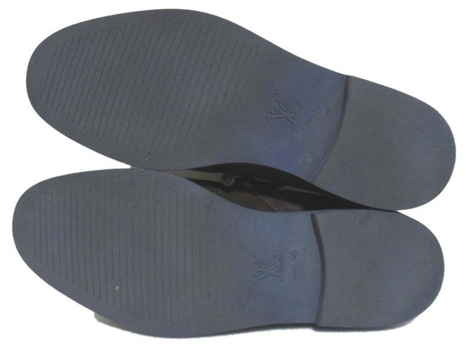 Louis Vuitton Derby Wildlederschuhe Braun - Ansicht 9