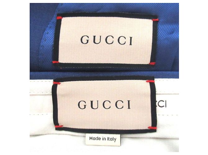 Conjunto de Traje Gucci Classic de Lana Mohair Azul - vista 13