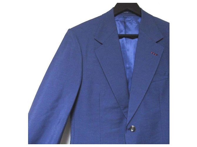 Conjunto de Traje Gucci Classic de Lana Mohair Azul - vista 4