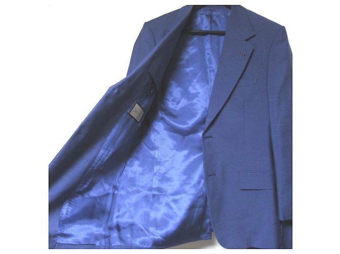 Conjunto de Traje Gucci Classic de Lana Mohair Azul - vista 5