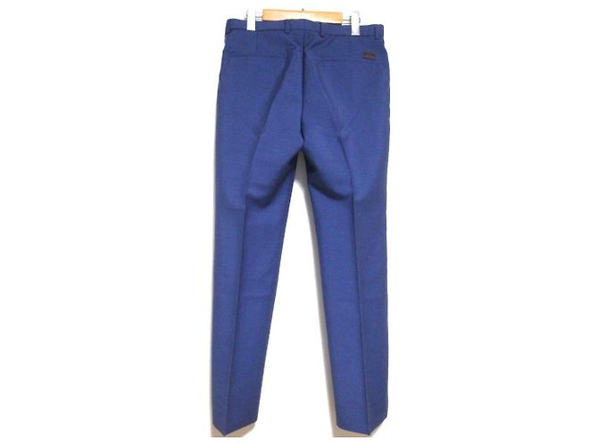 Conjunto de Traje Gucci Classic de Lana Mohair Azul - vista 7