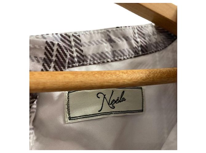 Autre Marque Noela ärmelloses Kleid mit Karomuster Braun - Ansicht 5
