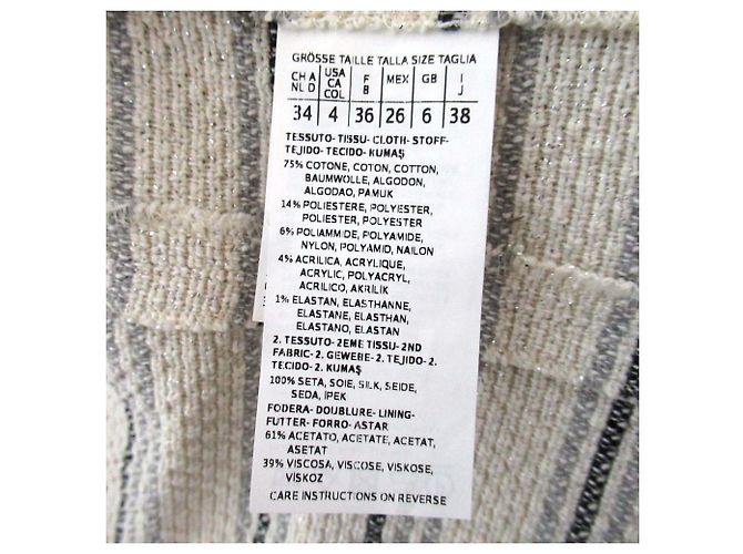 Chaqueta sin cuello de tweed lamé Max Mara Weekend Beige Crudo - vista 5