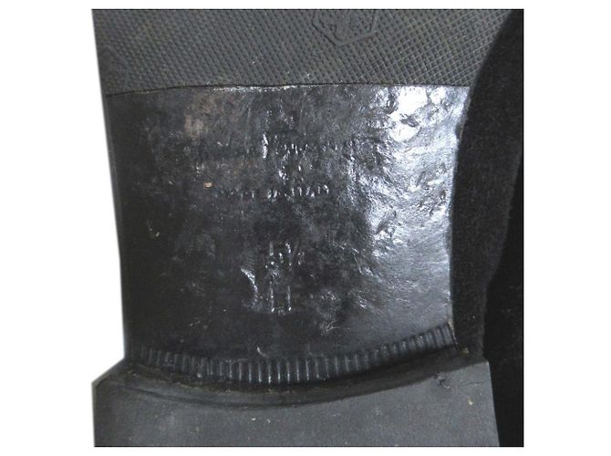 Mocassini in camoscio Gancini Salvatore Ferragamo Nero - vista 11