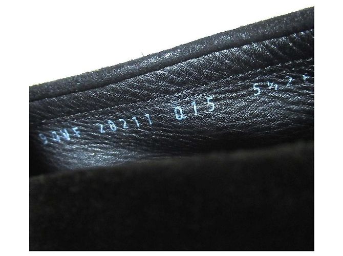 Mocassini in camoscio Gancini Salvatore Ferragamo Nero - vista 12