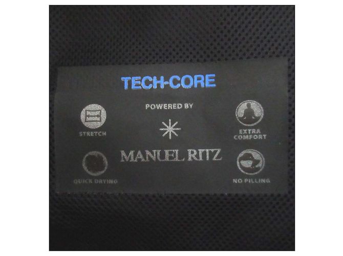 Autre Marque MANUEL RITZ TECH CORE Stretch Easy Trousers Nero - vista 8