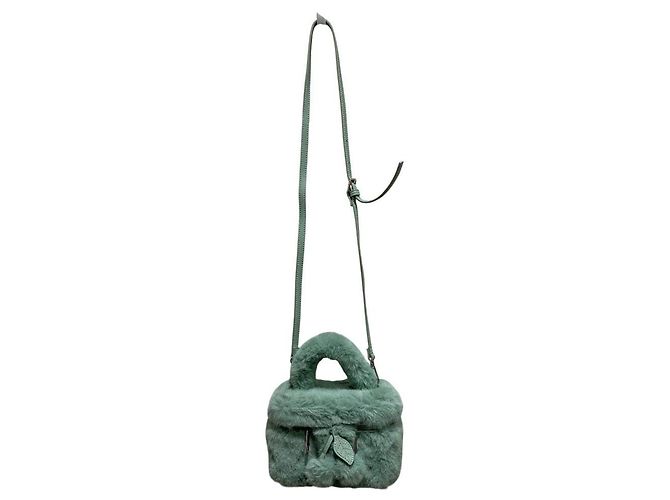 Autre Marque TSURU by Mariko Oikawa Bondi Eco Fur 2way Shoulder Bag Verde - vista 3