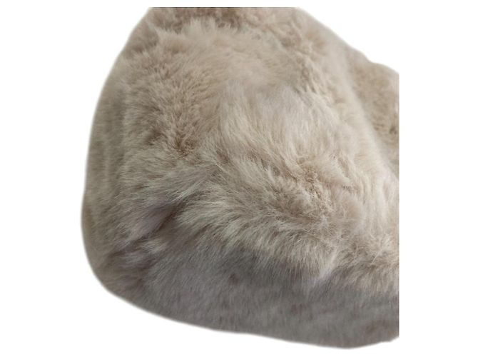 Autre Marque TSURU by Mariko Oikawa Bondi Eco Fur Shoulder Bag Crudo - vista 10