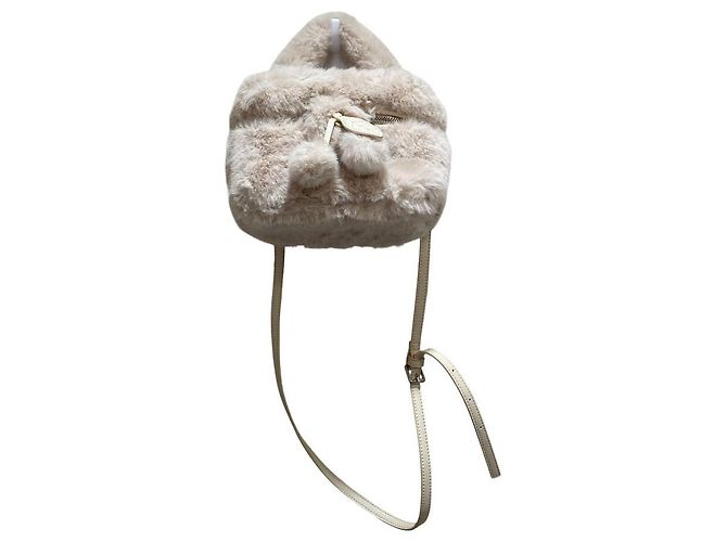 Autre Marque TSURU by Mariko Oikawa Bondi Eco Fur Shoulder Bag Crudo - vista 2