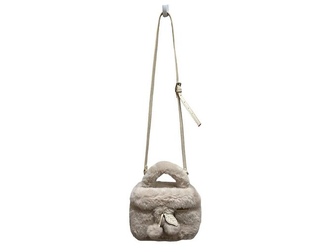 Autre Marque TSURU by Mariko Oikawa Bondi Eco Fur Shoulder Bag Crudo - vista 3