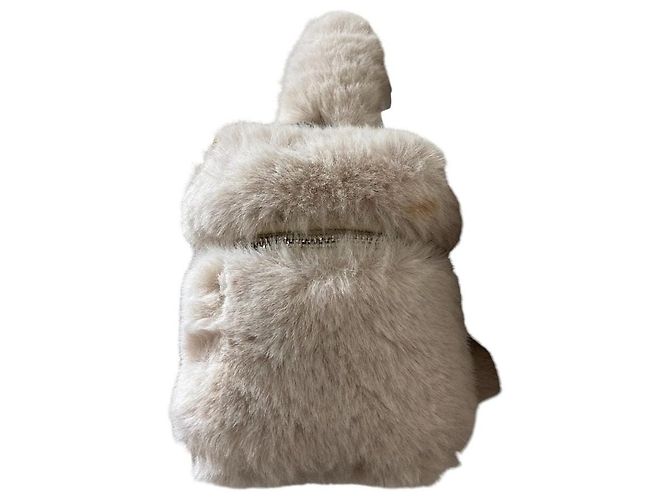 Autre Marque TSURU by Mariko Oikawa Bondi Eco Fur Shoulder Bag Crudo - vista 5