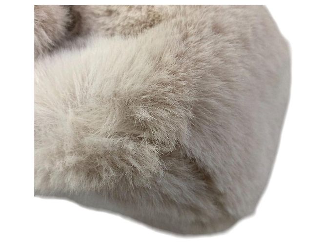 Autre Marque TSURU by Mariko Oikawa Bondi Eco Fur Shoulder Bag Crudo - vista 7