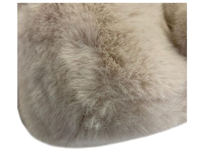 Autre Marque TSURU by Mariko Oikawa Bondi Eco Fur Shoulder Bag Crudo - vista 8