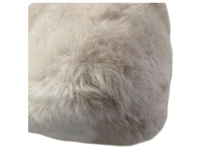 Autre Marque TSURU by Mariko Oikawa Bondi Eco Fur Shoulder Bag Crudo - vista 9