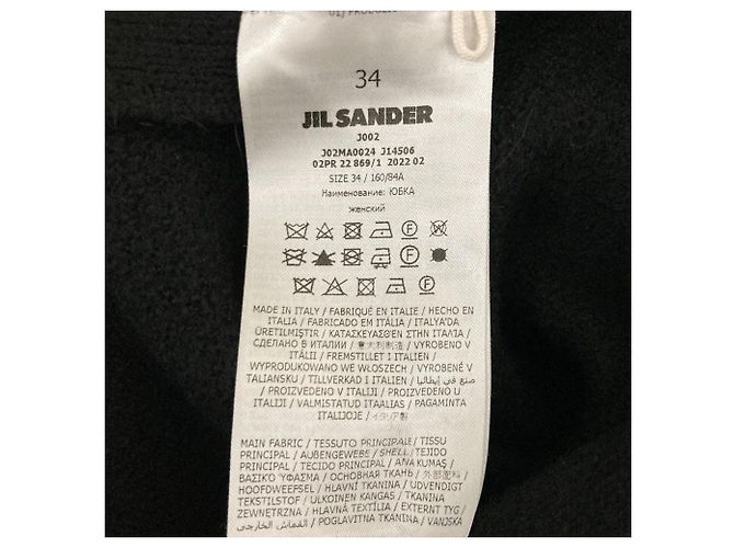 Falda de punto de lana Jil Sander Negro - vista 5