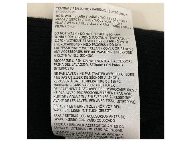 Falda de punto de lana Jil Sander Negro - vista 6