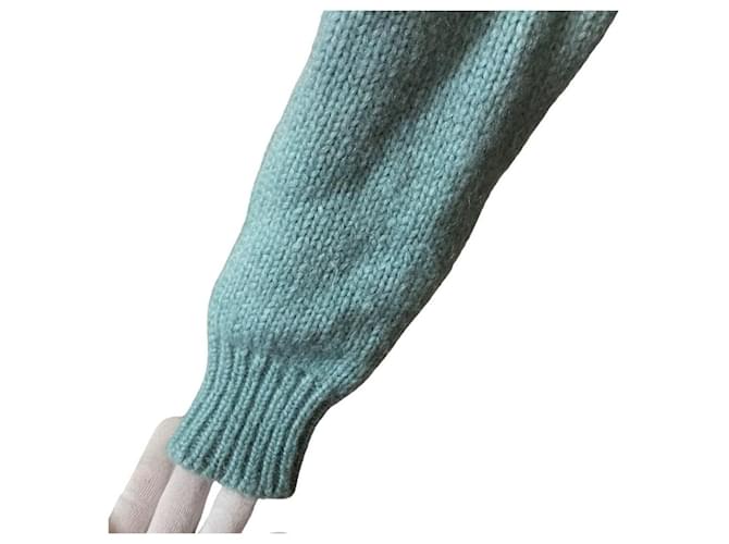 Autre Marque Dsquared2 Alpaka-Strickpullover Blau - Ansicht 3
