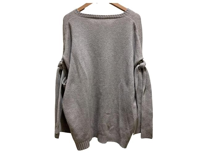 Jil Sander V-Ausschnitt Strickpullover Braun - Ansicht 5