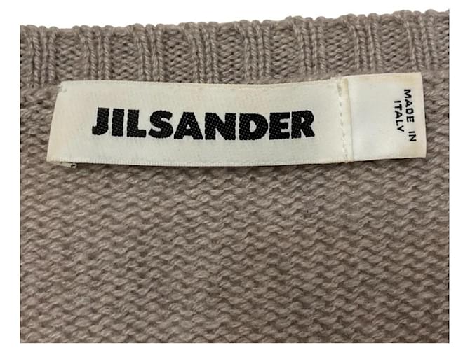 Jil Sander V-Ausschnitt Strickpullover Braun - Ansicht 7