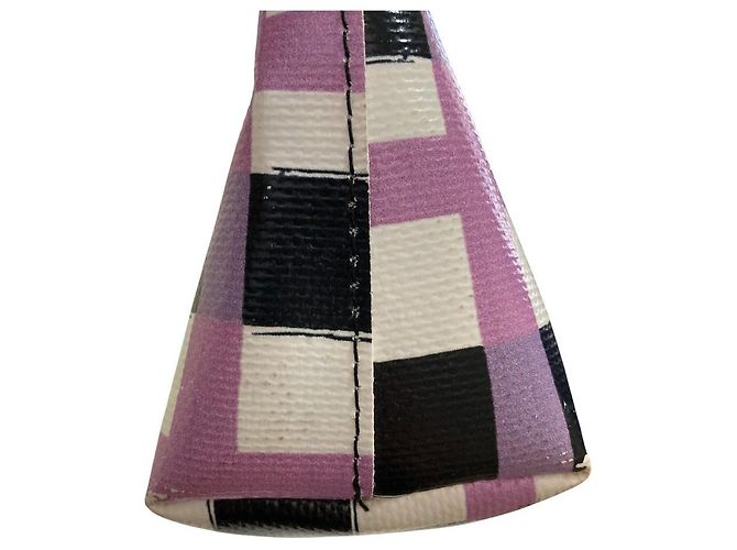 Borsa a pochette in PVC con stampa a quadri Marni Flower Cafe - vista 16