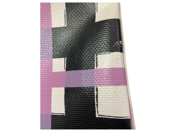 Borsa a pochette in PVC con stampa a quadri Marni Flower Cafe - vista 7