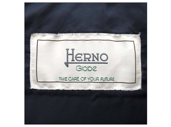 Autre Marque Chaqueta de Plumas con Capucha de Nailon Herno Azul Azul marino - vista 9