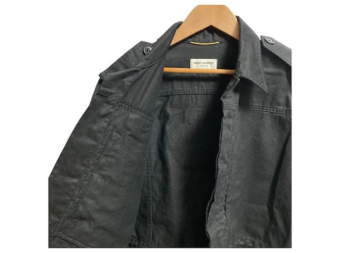 Yves Saint Laurent Chaqueta Field Jacket Saint Laurent Paris Negro - vista 2