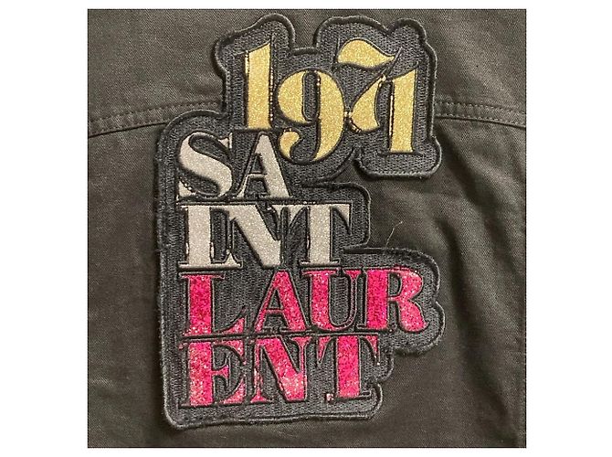 Yves Saint Laurent Chaqueta Field Jacket Saint Laurent Paris Negro - vista 5