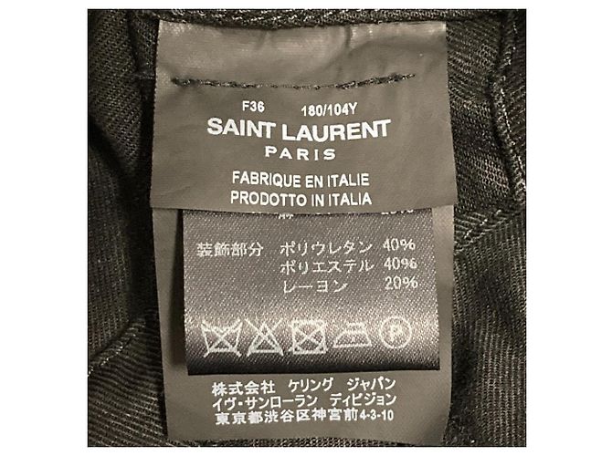 Yves Saint Laurent Chaqueta Field Jacket Saint Laurent Paris Negro - vista 8